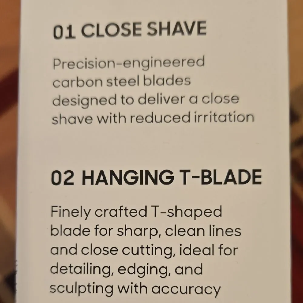 Sharper Image Black and Gold T-Blade Trimmer